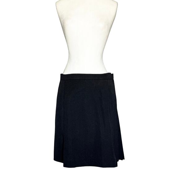 Dolce & Gabbana Women’s Black Virgin Wool Pleated Midi Skirt Sz 38(US 2-4)Italy - Picture 1 of 15